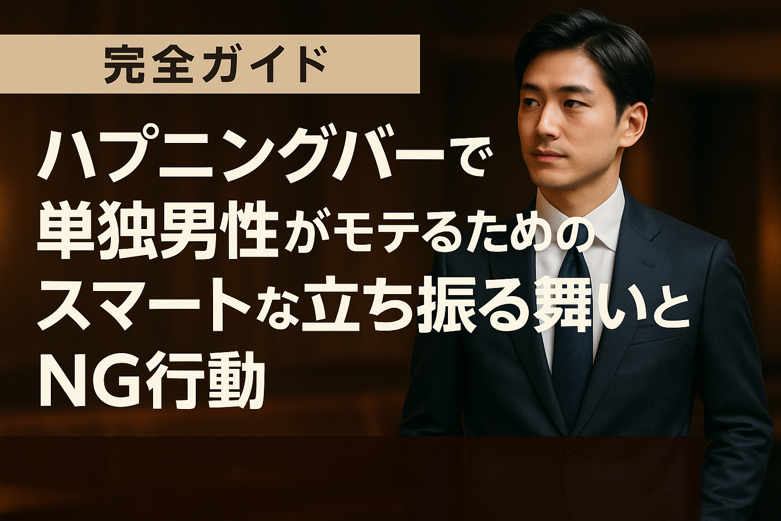 【完全ガイド】ハプニングバーで単独男性がモテるためのスマートな立ち振る舞いとNG行動