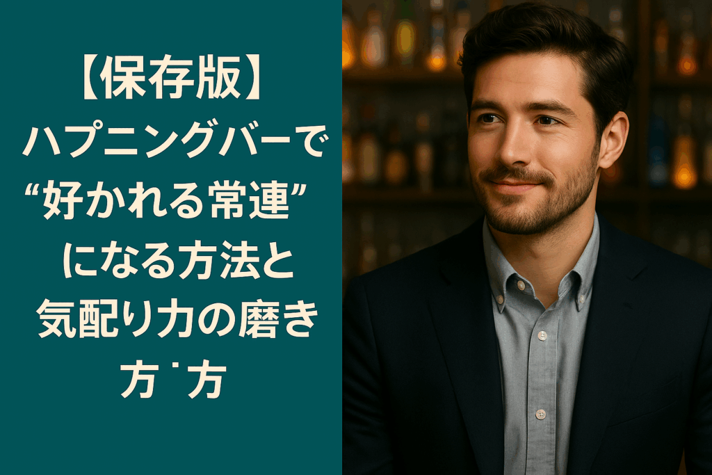 【保存版】ハプニングバーで“好かれる常連”になる方法と気配り力の磨き方
