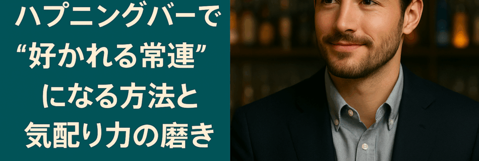 【保存版】ハプニングバーで“好かれる常連”になる方法と気配り力の磨き方
