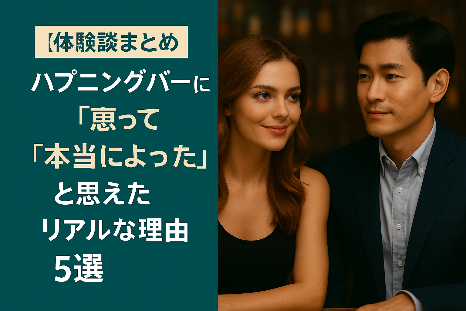 【体験談まとめ】ハプニングバーに通って「本当によかった」と思えたリアルな理由5選