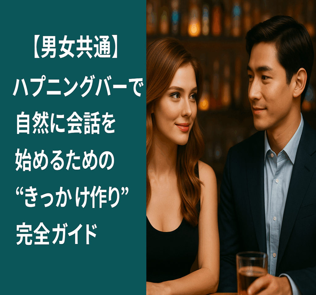 【男女共通】ハプニングバーで自然に会話を始めるための“きっかけ作り”完全ガイド