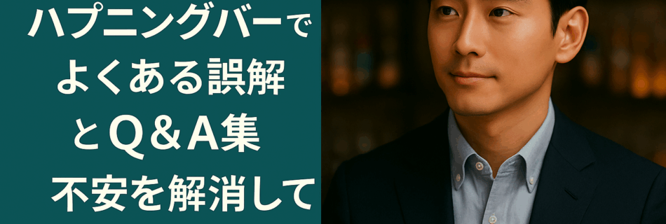 【初心者必見】ハプニングバーでよくある誤解とQ&A集｜不安を解消して安心デビュー