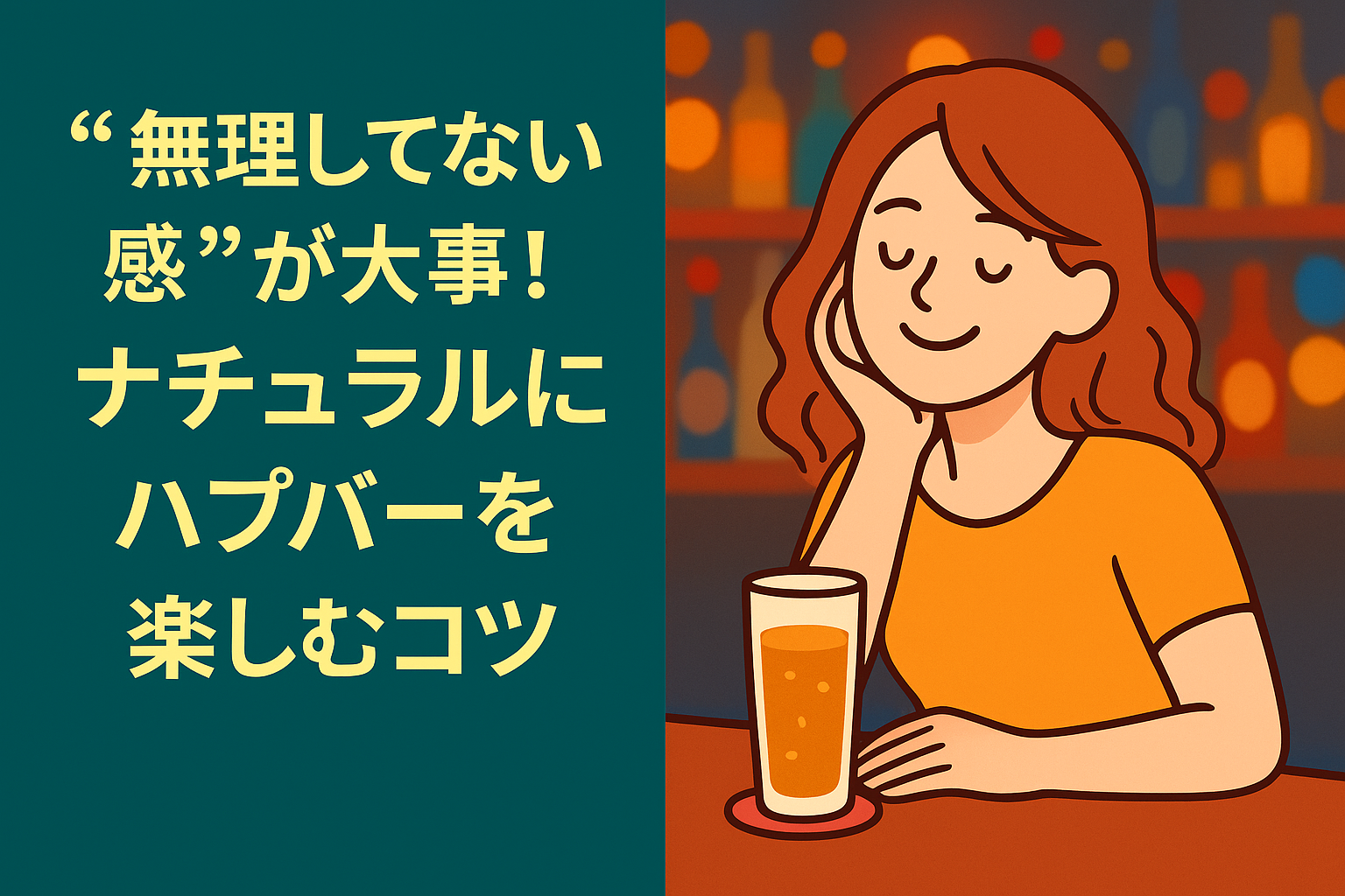 “無理してない感”が大事！ナチュラルにハプバーを楽しむコツ