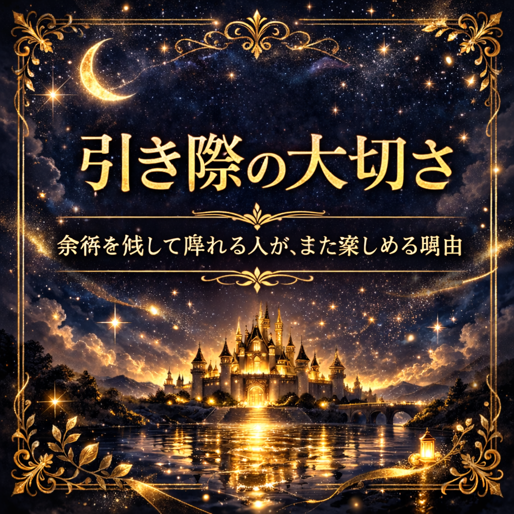 引き際の大切さ